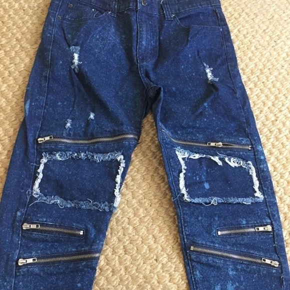New Faction mens distressed jeans 34 - Picture 3 of 8